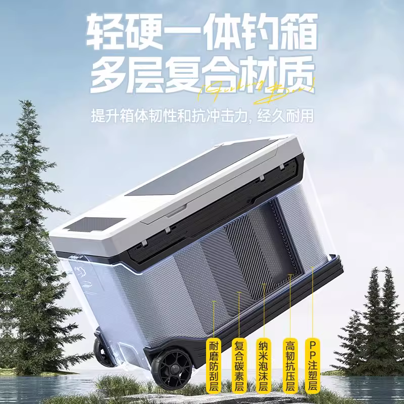 钓鱼箱全套2026新款多功能钓鱼箱台钓箱子超轻可坐29升鱼桶渔具 图3